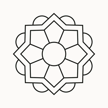 Mandala Magic — colouring page